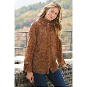 Soft Surroundings Knightsbridge Blouse - Size Petite Small - EUC